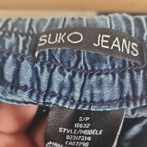 Blue Ankle Cropped Casual Pants - Picture 2 of 16